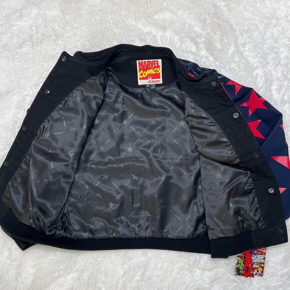 JH DESIGN CAPTAIN AMERICA YOUTH JACKET SIZE XL 11-12 THE AVENGERS - Picture 4 of 6